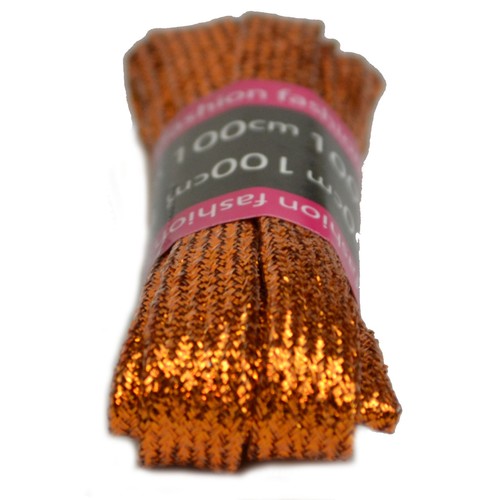 Cordones brillantes 120 cm para entrenadores, oro, rosa, plata, colores cobre! - Imagen 2 de 15