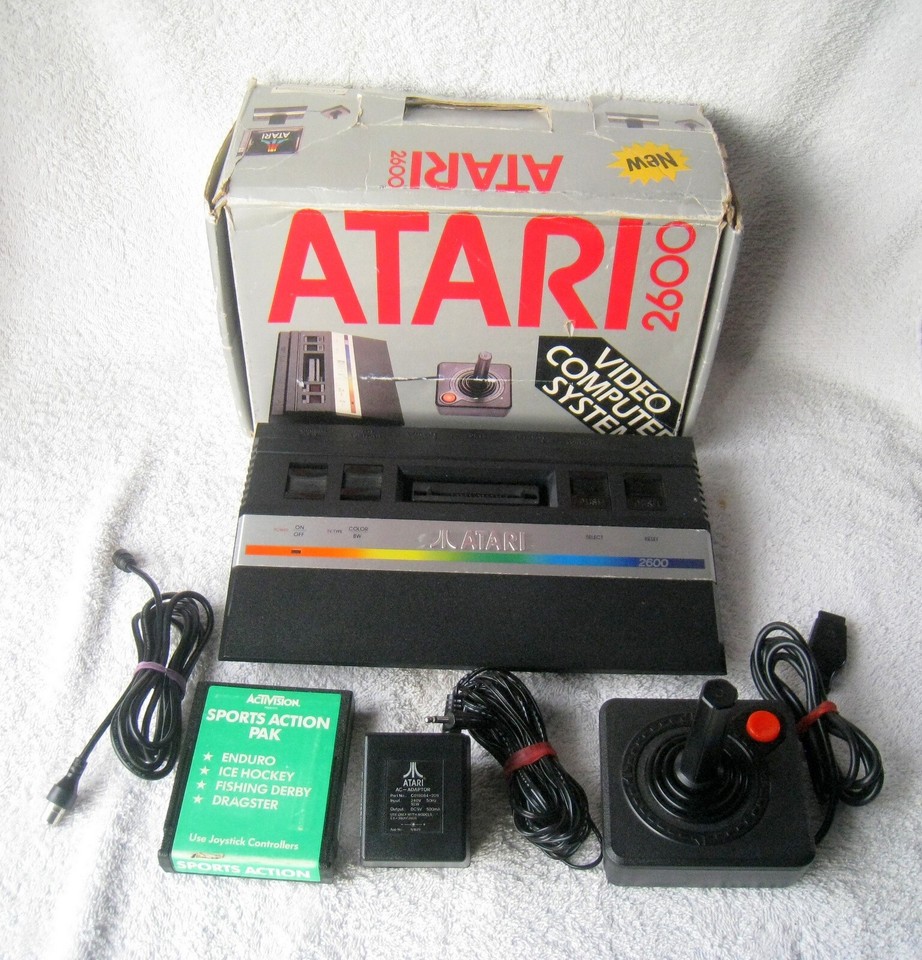 Original ATARI 2600 Game Console with Controller Game Manual and Box ...