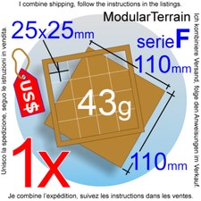1x MDF Movement Tray 4x4 F 0mm 25mm Square Base Warhammer 40k Wargames