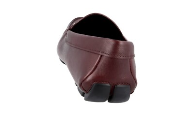 PRADA Saffiano Leather Driving Loafer Shoes 2DD151 Burgundy  display picture 2