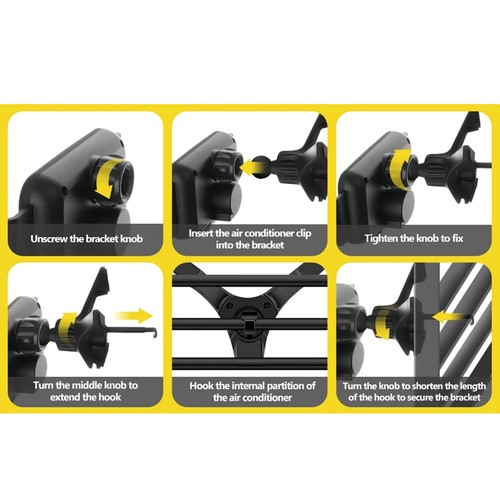 Cell Phone Mount Cradle For Air Vent | Rotatable Car Phone Mount Holder - Photo 3 sur 15