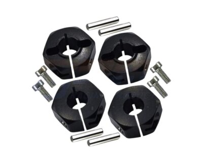 GPM Racing Alu Radmitnehmer schwarz für Element RC GPMTT010BK 