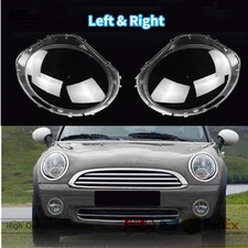 Headlight Lens Cover FOR Mini Cooper 2007 2008 2009 2010 Left & Right Side