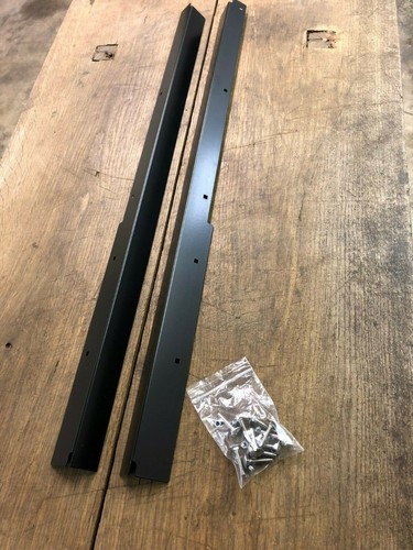 Matt Black FRONT door carpet retainer trims Fit Land Rover Defender 90 110 Sills - Picture 3 of 6