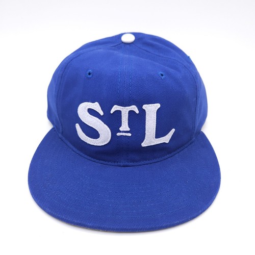 Negro League St. Louis Stars Cardinals Charlie Hustle Ball Cap Snapback Hat Blue - Picture 2 of 7