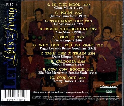 Let's Swing Disc Four ~ Various Artists ~ Swing Jazz ~ CD ~ New - Picture 2 of 2