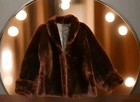 Vintage Fur Faux Coat Mink   Brown Open Front,  2 Pockets EUC Elegant  — photo 1