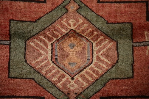 Vintage Wool Navy Blue 10 ft. Runner Rug 4x10 Handmade Wool for Living Room - Picture 11 of 20