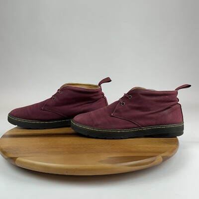 Mens Dr Martens Mayport Red Casual Comfort Platform Lace Up  display picture 3
