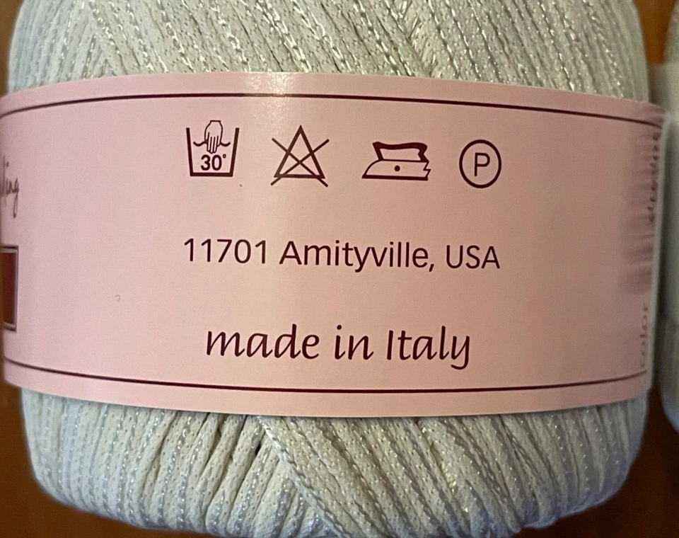 Lot of 2 Louisa Harding FAUVE Ribbon Yarn / Cream colorway - Image 4 of 4