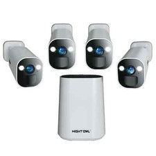Night Owl 8 canali 4 telecamere interno esterno senza fili 2K 64GB sistema di sicurezza