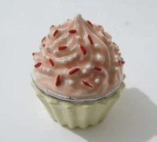 MONET Pink Cupcake Enamel Collectible Keepsake Trinket Box 2011 - FREE SHIPPING