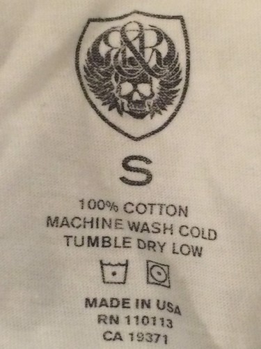 Rock & Republic T Shirt Bianca "R" White Women's Small NEW Made In USA - Picture 4 of 5