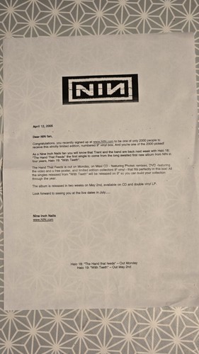 Nine Inch Nails Limited Edition Numbered Box - Imagen 10 de 10