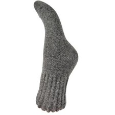 Ladies Socks Soft Wool Blend Women's Cosy Warm Loungewear Gift US 6-9 Dark Grey