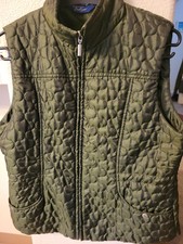 Indigo Size L Women's Green Quilted Vest