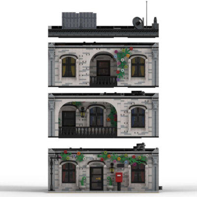 A House on 3 Floors Modular Building mit Interior 5364 Stück C4293 Neu