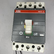 ABB S3N Circuit Breaker 80 Amp SACE S3  3 Pole