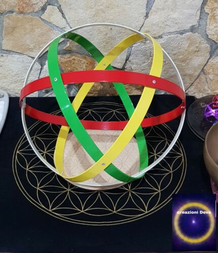 Genesa Crystal diametro 32 cm 4 colori,alluminio,giallo,rosso verde e avorio - Foto 1 di 2