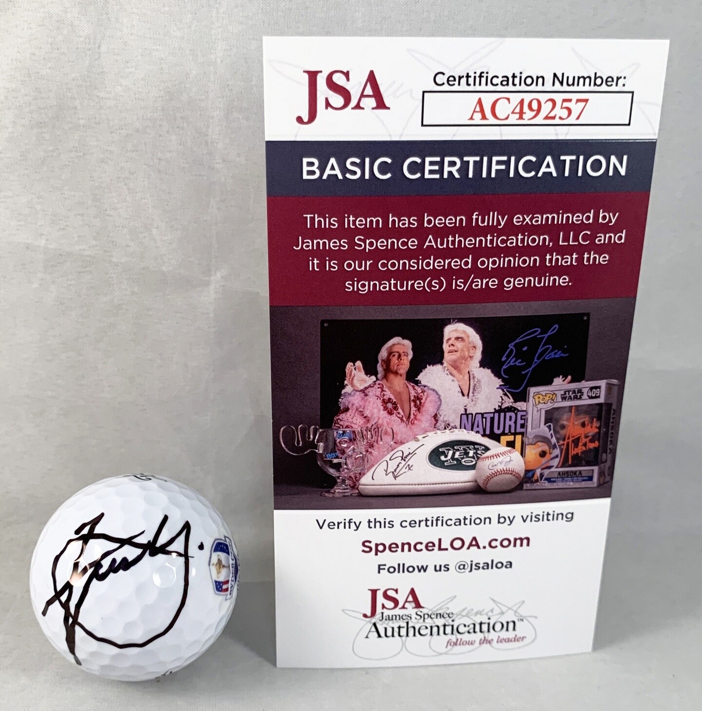 Xander Schauffele Signed Golf Ball 2020 Ryder Cup JSA COA 
