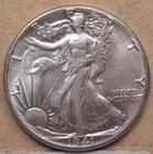 AU 1941 Silver Walking Liberty Half Dollar. #35