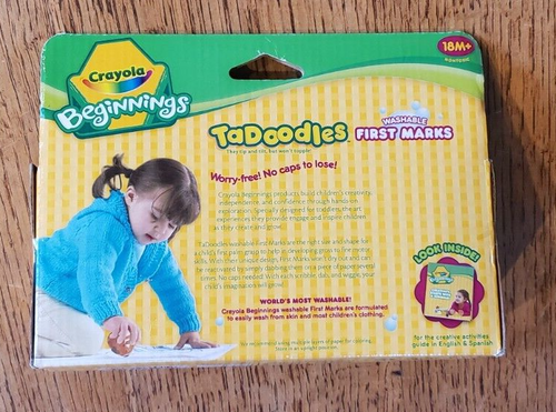 CRAYOLA BEGINNINGS SET OF 3 TADOODLES WASHABLE FIRST MARKS SET