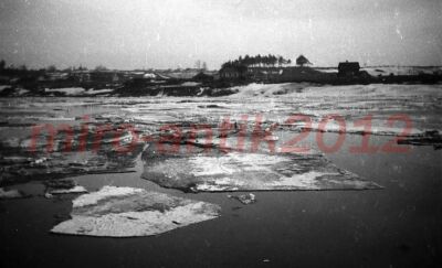 Photo negative, Polish campaign, ice floes on the Vistula River, 5026-693/53