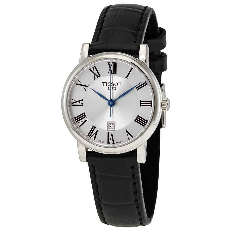 Женские часы Tissot Carson Premium Lady с кварцевым серебряным циферблатом T122.210.16.033.00