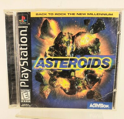 Asteroids Blk. Lbl. Original Sony PlayStation 1 PS1, 1998 Complete with Manual 