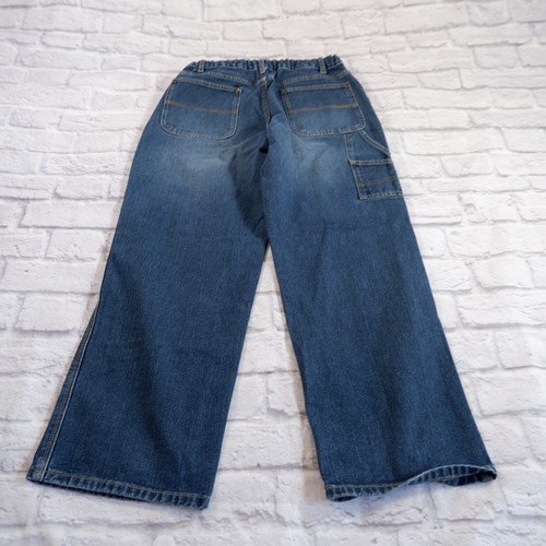 Lands End 16H Elastic Waist Denim Girls Carpenter Jeans 28x28 - Picture 3 of 19