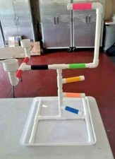 Large 3/4" PVC Parrot Perch Play Gym Stand Birds Love Them 