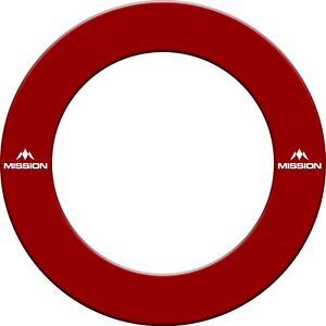 Mission Printed Dartboard Surrounds - Red