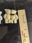 VTG Darice 2" Flocked Teddy Bears Bridal Wedding Couple Bride & Groom (3) — photo 4