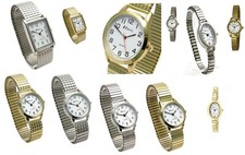 Ravel Ladies Stainless Steel Expanding Men's & Women's Bracelet Wrist Watch 