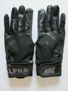 Nike Alpha Huarache Edge Youth Batting Gloves Youth Medium Black/Black | eBay