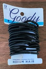 Goody Ouchless Elastic - Black - 4mm - 17 ct