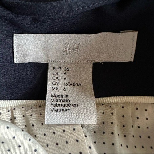 H&M Blazer Coat Jacket Outerwear Women Size 6 Blue Business Workwear Cocktail - 第 4/5 張圖片