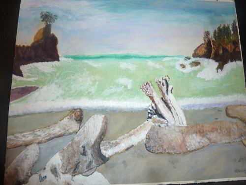 Original Modernist Coastal Painting Signed "Milton Avery '62" - Picture 3 of 18