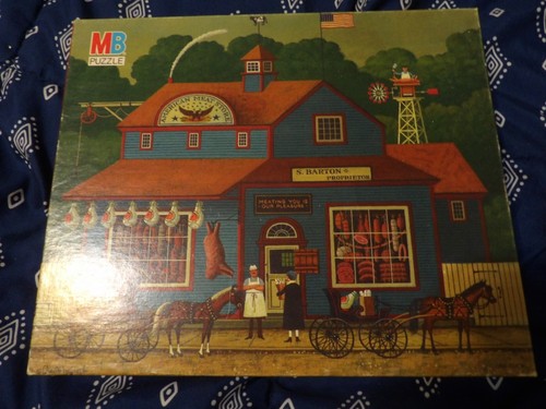 Lot Of 5 Vtg MB Charles Wysocki's Americana Puzzles 4/500 1/1000 1980's See Desc - Picture 8 of 16