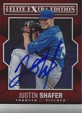 Justin Shafer Toronto Blue Jays 2014 Panini Elite Signed Card