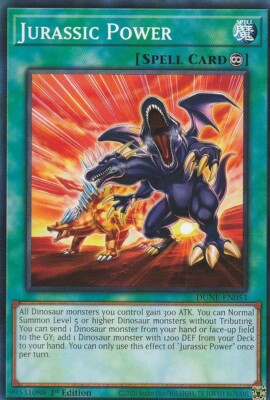 A1398 YUGIOH SPELL CARD JURASSIC POWER DUNE-EN053 | eBay