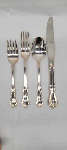 Reed & Barton Elite Silverplate - COTTAGE ROSE Pattern 4 Piece Setting #5766 - Picture 12 of 20