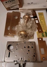 Corbin Russwin Mortise Lockset Brass Ball Entry Door Handle Latch Architecture 