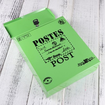  Wandbehang montiert Locking Mailbox Vintage Drop Eisen Briefkasten Postfach mit