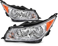Chrome PAIR/SET Reflector Headlight Assembly W/ Bulbs For Buick LaCrosse 2010-13