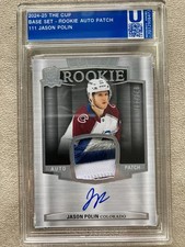 💥2024-25 The Cup -  Rookie Patch Auto JASON POLIN #111 (RC) /249 - Avalanche