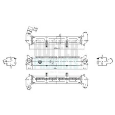 HOFFER Ladeluftkühler KIA HYUNDAI 1,4 2827003110