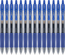 G2 Gel Roller Pens Fine Point, Blue Ink Pens Fine Point, Pack of 14