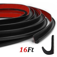 16Ft RVs Rain Gutter 1/2" Plastic Drip Rail PVC Strip J-Shaped Roof Trim Molding