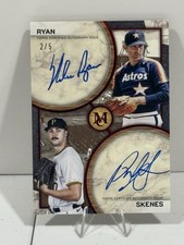 2025 Topps Museum Collection Nolan Ryan Paul Skenes Dual On-Card Auto Red 2/5